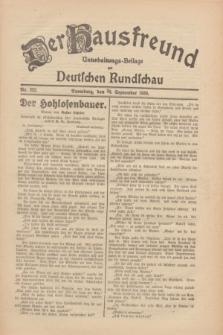 Der Hausfreund : Unterhaltungs-Beilage zur Deutschen Rundschau. 1930, Nr. 222 (26 September)