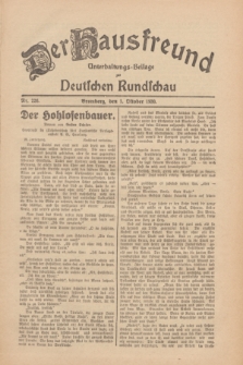 Der Hausfreund : Unterhaltungs-Beilage zur Deutschen Rundschau. 1930, Nr. 226 (1 Oktober)