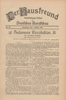 Der Hausfreund : Unterhaltungs-Beilage zur Deutschen Rundschau. 1930, Nr. 231 (7 Oktober)
