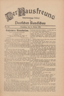 Der Hausfreund : Unterhaltungs-Beilage zur Deutschen Rundschau. 1930, Nr. 236 (12 Oktober)