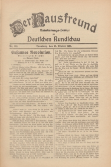 Der Hausfreund : Unterhaltungs-Beilage zur Deutschen Rundschau. 1930, Nr. 249 (28 Oktober)
