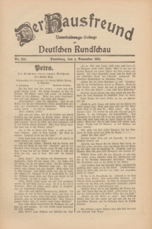 Der Hausfreund : Unterhaltungs-Beilage zur Deutschen Rundschau. 1930, Nr. 256 (6 November)