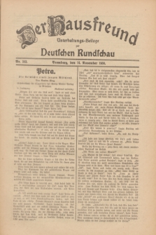 Der Hausfreund : Unterhaltungs-Beilage zur Deutschen Rundschau. 1930, Nr. 263 (14 November)