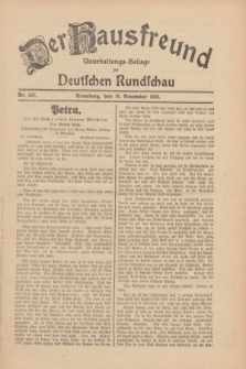 Der Hausfreund : Unterhaltungs-Beilage zur Deutschen Rundschau. 1930, Nr. 267 (19 November)