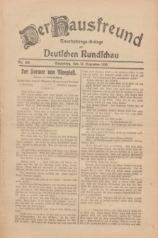 Der Hausfreund : Unterhaltungs-Beilage zur Deutschen Rundschau. 1930, Nr. 289 (16 Dezember)