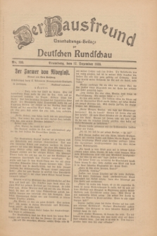 Der Hausfreund : Unterhaltungs-Beilage zur Deutschen Rundschau. 1930, Nr. 290 (17 Dezember)