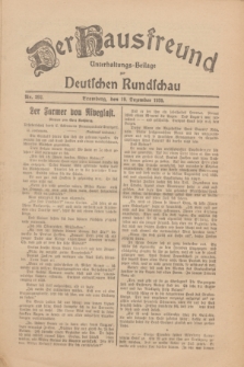 Der Hausfreund : Unterhaltungs-Beilage zur Deutschen Rundschau. 1930, Nr. 292 (19 Dezember)