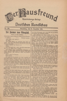 Der Hausfreund : Unterhaltungs-Beilage zur Deutschen Rundschau. 1930, Nr. 296 (24 Dezember)