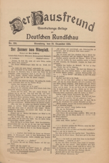 Der Hausfreund : Unterhaltungs-Beilage zur Deutschen Rundschau. 1930, Nr. 298 (28 Dezember)