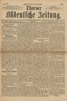 Thorner Ostdeutsche Zeitung. 1886, № 228 (30 September)