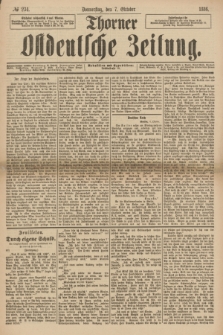 Thorner Ostdeutsche Zeitung. 1886, № 234 (7 Oktober)