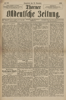Thorner Ostdeutsche Zeitung. 1886, № 272 (20 November)
