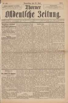 Thorner Ostdeutsche Zeitung. 1887, № 143 (23 Juni)
