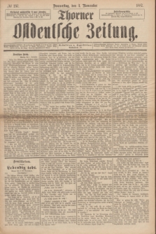 Thorner Ostdeutsche Zeitung. 1887, № 257 (3 Navember)