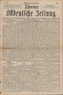 Thorner Ostdeutsche Zeitung. 1889, № 283 (3 Dezember)