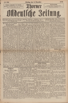 Thorner Ostdeutsche Zeitung. 1889, № 286 (6 Dezember)