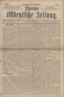 Thorner Ostdeutsche Zeitung. 1889, № 291 (12 Dezember)