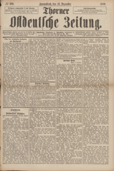 Thorner Ostdeutsche Zeitung. 1889, № 293 (14 Dezember)