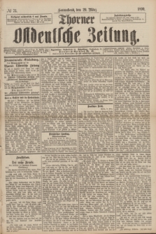 Thorner Ostdeutsche Zeitung. 1890, № 75 (29 März)