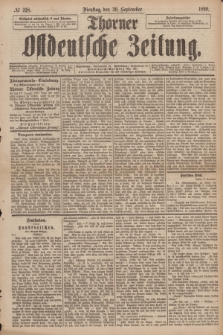 Thorner Ostdeutsche Zeitung. 1890, № 228 (30 September)