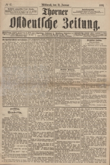 Thorner Ostdeutsche Zeitung. 1891, № 17 (21 Januar)