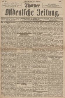 Thorner Ostdeutsche Zeitung. 1891, № 39 (15 Februar)