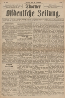 Thorner Ostdeutsche Zeitung. 1891, № 43 (20 Februar)