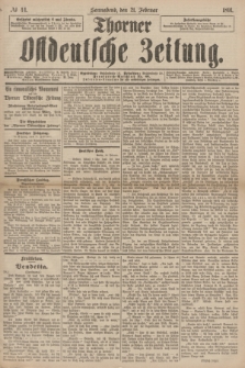 Thorner Ostdeutsche Zeitung. 1891, № 44 (21 Februar)