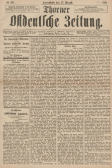 Thorner Ostdeutsche Zeitung. 1891, № 195 (22 August)