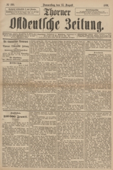 Thorner Ostdeutsche Zeitung. 1891, № 199 (27 August)