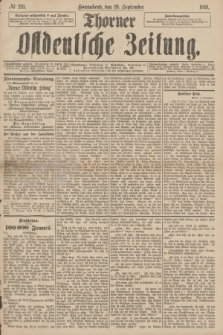 Thorner Ostdeutsche Zeitung. 1891, № 219 (19 September)