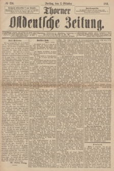 Thorner Ostdeutsche Zeitung. 1891, № 230 (2 Oktober)