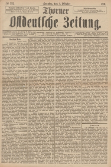 Thorner Ostdeutsche Zeitung. 1891, № 232 (4 Oktober)
