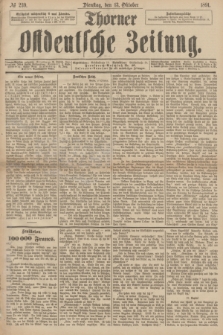 Thorner Ostdeutsche Zeitung. 1891, № 239 (13 Oktober)