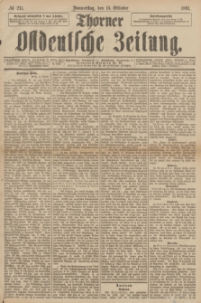 Thorner Ostdeutsche Zeitung. 1891, № 241 (15 Oktober)