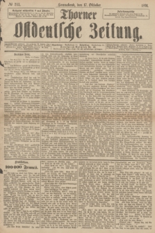 Thorner Ostdeutsche Zeitung. 1891, № 243 (17 Oktober)