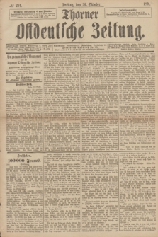 Thorner Ostdeutsche Zeitung. 1891, № 254 (30 Oktober)