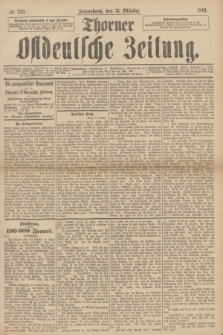 Thorner Ostdeutsche Zeitung. 1891, № 255 (31 Oktober)