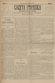 Gazeta Stryjska : dwutygodnik polityczno-społeczny. 1893, nr 8