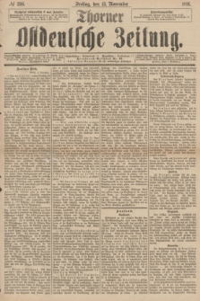 Thorner Ostdeutsche Zeitung. 1891, № 266 (13 November) + dod.