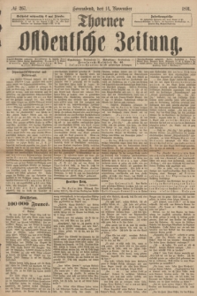 Thorner Ostdeutsche Zeitung. 1891, № 267 (14 November)