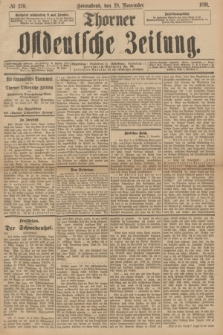 Thorner Ostdeutsche Zeitung. 1891, № 279 (28 November)