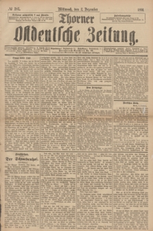 Thorner Ostdeutsche Zeitung. 1891, № 282 (2 Dezember)