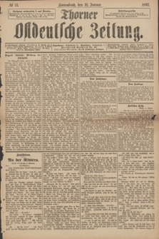 Thorner Ostdeutsche Zeitung. 1892, № 13 (16 Januar)