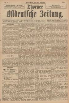 Thorner Ostdeutsche Zeitung. 1892, № 37 (13 Februar)