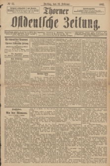 Thorner Ostdeutsche Zeitung. 1892, № 42 (19 Februar)