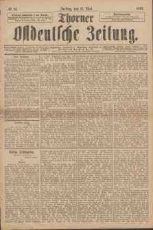 Thorner Ostdeutsche Zeitung. 1892, № 111 (13 Mai)