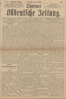 Thorner Ostdeutsche Zeitung. 1892, № 113 (15 Mai) - Zweites Blatt
