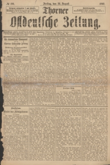 Thorner Ostdeutsche Zeitung. 1892, № 199 (26 August)