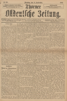 Thorner Ostdeutsche Zeitung. 1892, № 208 (6 September)